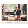 Image 1 : 41st POTUS George H. W. Bush printed signature photo