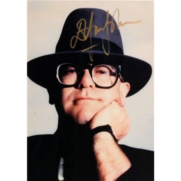 Elton John signed promo photo
