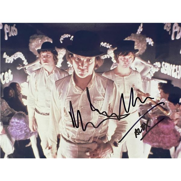 A Clockwork Orange Malcolm McDowell signed movie photo