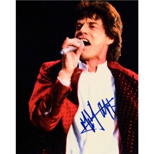 Mick Jagger signed promo photo