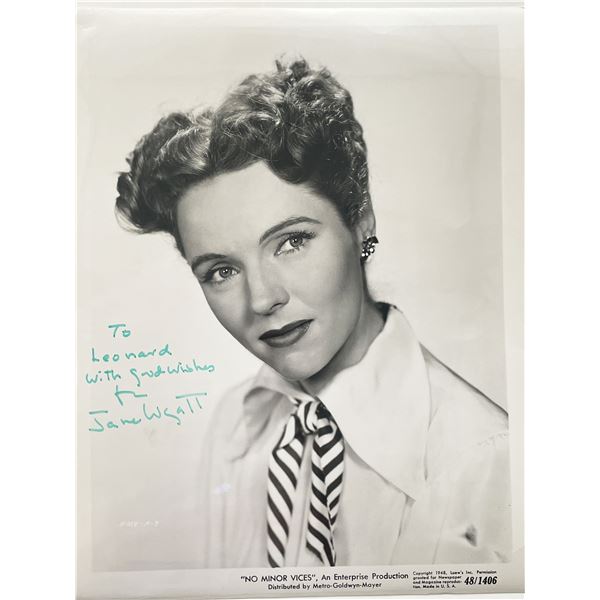 No Minor Vices Jane Wyatt signed photo