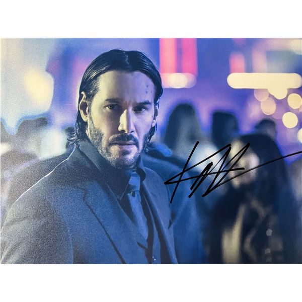 John Wick Keanu Reeves signed movie photo