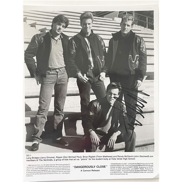 Dangerously Close John Stockwell signed photo