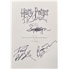 Image 1 : Harry Potter cast signed script cover photo