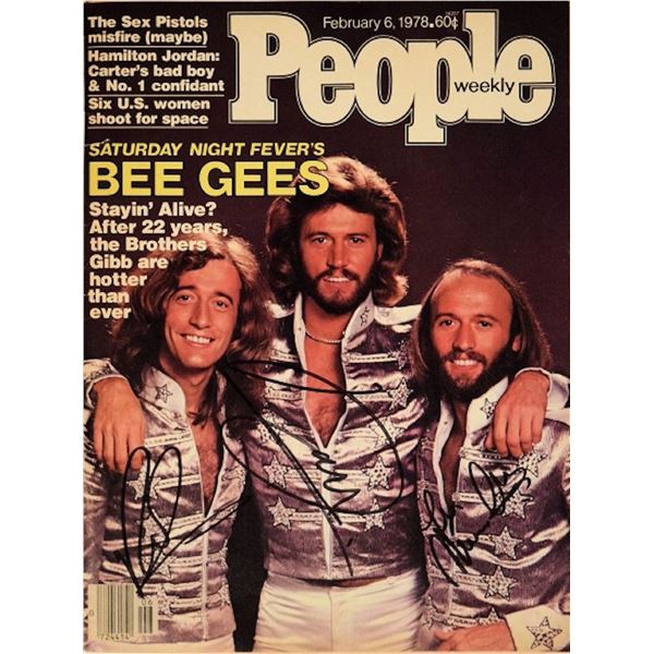 The BeeGees signed 1978 People Magazine