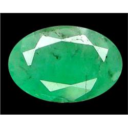  Oval Cut 0.98ct Top AAA  Natural Green Colombian Emerald (GEM-11686)