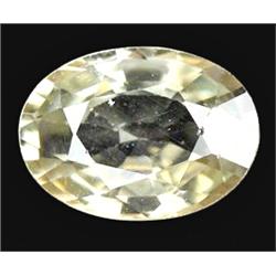 1.70ct Oval Natural Light Yellow Cambodia Zircon (GEM-11808)