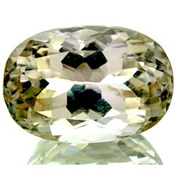 6.83ct Top Class Natural Luster Yellow Kunzite Oval VVS (GEM-11942)