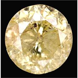 0.10ct Round Cut Unheated Yellow Diamond (GEM-12010)