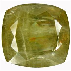 16.98 Ct. Charming Fancy Green RARE COLOR CHANGE TO RED Natural Diaspore Cushion (GEM-14316)