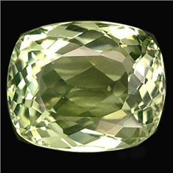 18.19ct Rare Green Amethyst Cushion Shape VVS (GEM-14542)