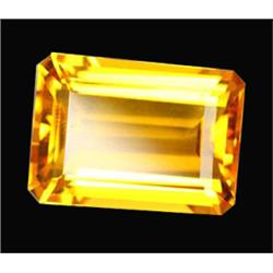 16.10ct  Dazzling Golden Yellow Emerald Cut Citrine (GEM-15521)