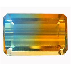 16.41ct  Gorgeous Bi Color Golden Blue Citrine Brazil (GEM-15579)