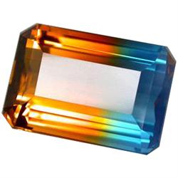 34.79ct  Perfect Blue&Golden Ametrine Octagon Cut (GEM-15732)