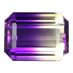 39.05ct AAA Bi Color Emerald Cut Amethyst (GEM-14448)