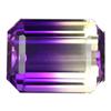 Image 1 : 39.05ct AAA Bi Color Emerald Cut Amethyst (GEM-14448)