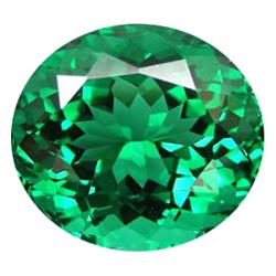 29.67ct   Perfect  Oval Portuguese Top Green Amethyst (GEM-14483)