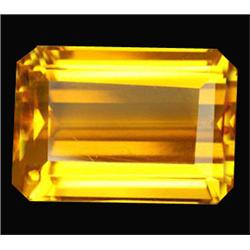 21.25ct Uncommon Golden Yellow Emerald Cut Citrine (GEM-14792)