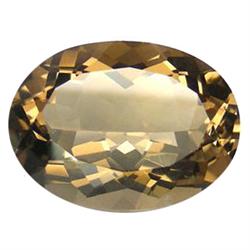 17.70ct  Charming Oval Facet Top AAA Smoky Quartz (GEM-15032)