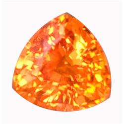 2.73ct   Incredible Orange Sapphire Songea Trillion VVS (GEM-15144)