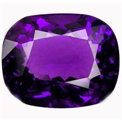 31.25ct   Classic  Cushion Cut Purple Amethyst (GEM-15303)