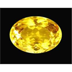 10.5ct Oval Cut Top AAA Yellow Citrine (GEM-15567A)