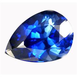 2.05ct   Flawless Blue Sapphire Pear Shape Ceylon VVS  (GEM-15784)