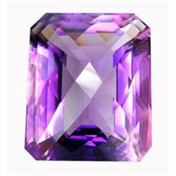 75.15ct Sweet Emerald Checker Cut Purple Amethyst  (GEM-15825)