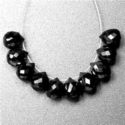 4.60ct  Natural Black Diamond Briolette Drops Pendant (GEM-15886)