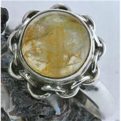 29ctw  Citrine Color Moonstone Sterling Ring (JEW-1298)