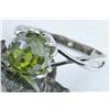 Image 1 : 27ctw  Peridot Quartz Sterling Ring (JEW-1314)