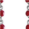 Image 1 : Genuine 10 ctw Ruby & Pearl Earrings 14KT White Gold - REF-37F8Z