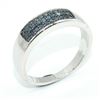 Image 3 : SV10-58 SILVER BLUE DIAMOND (0.34CT) RHODIUM