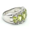 Image 2 : SV10-55 SILVER PERIDOT CZ (4.75CT) RHODIUM PLATED