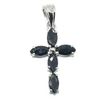 Image 1 : SV10-88 SILVER BLUE SAPPHIRE (4.45CT) RHODIUM