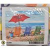 Image 1 : NEW DIY PAINT BY NUMBER SET - BEACH SCENE W/CHAIRS