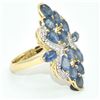 Image 2 : SV10-72 GOLD PLATED SILVER BLUE SAPPHIRE WHITE
