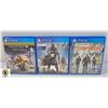 3 PS4 GAMES - 2 DESTINY 1 TOM CLANCY'S THE