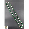 Image 1 : #173- NATURAL FRESH WATER PEARL +GREEN EMERALD