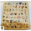 Image 1 : 65 VINTAGE BROOCHES AND PINS