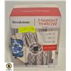 Image 1 : BROOKSTONE HEATED THROW 50 IN X 60 IN