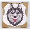 Image 1 : NEW BURLAP HUSKY ART WORK