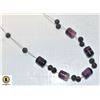 Image 1 : NEW FLUORITE & LAVA BEAD NECKLACE