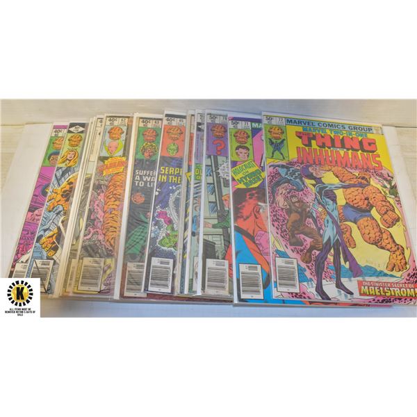 MARVEL TWO-IN-ONE #55-72 COMIC LOT