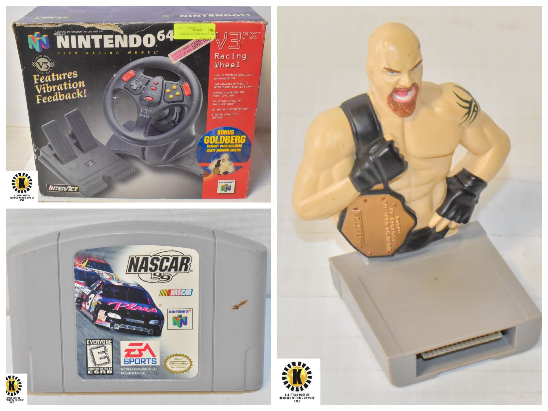 FEATURED LOT: NINTENDO 64 RACING WHEEL