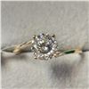 Image 1 : BZ1350-5 10K WHITE MOISSANITE RING