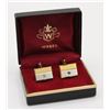 Image 1 : WEBER CUFF LINKS SILVER/GOLD PLATED - MISSING 1