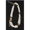 Image 2 : CERTIFIED 14K GOLD DOUBLE STRAND 56 PEARL BRACELET