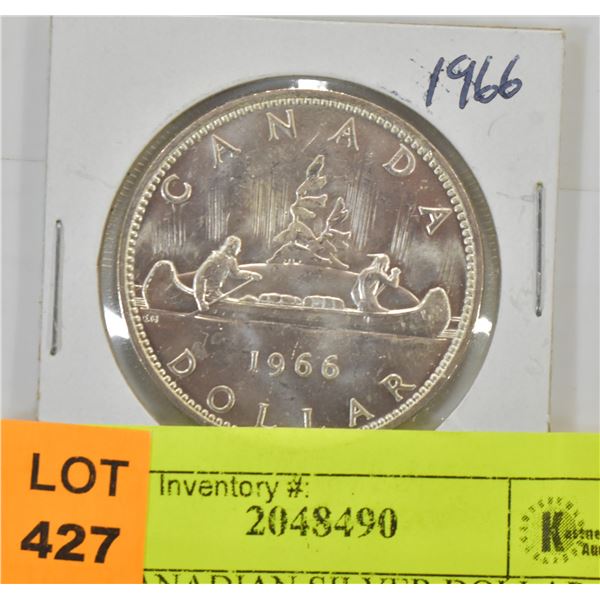 1966 CANADIAN SILVER DOLLAR