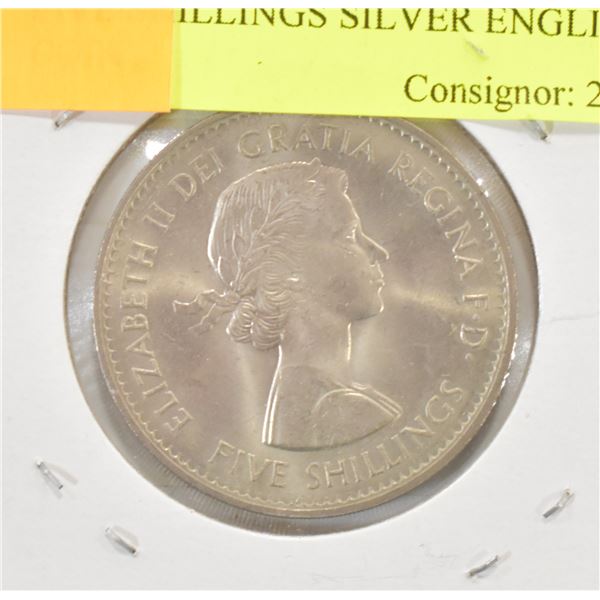 FIVE SHILLINGS ENGLISH COIN